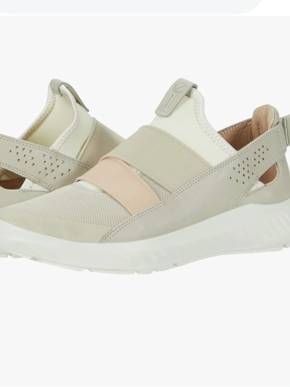 NWT $150 ECCO (Whoops) ST.1 Lite Slip-On Sneakers Gravel Blush EU 37 US 6-6.5